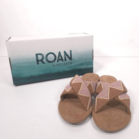 NWB Roan by Bedstu Women’s Quality Bahama Bead Sandals Scoop Bead Scobed - Picture 1 of 11